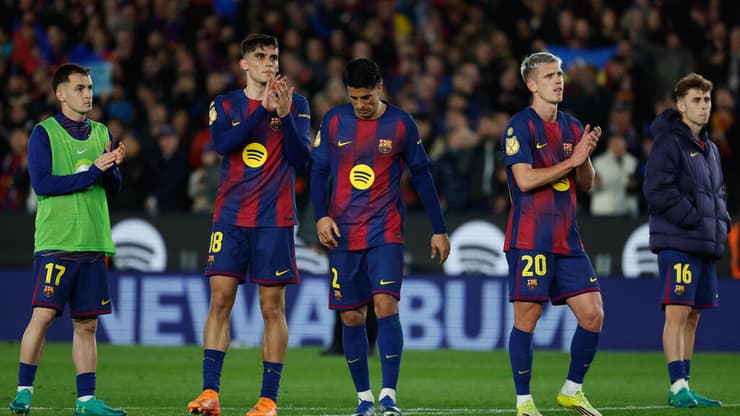 שחקני ברצלונה פרמין לופס, דני אולמו, חואן קאנסלו, ג'רארד מרטין, מארק קסאדו