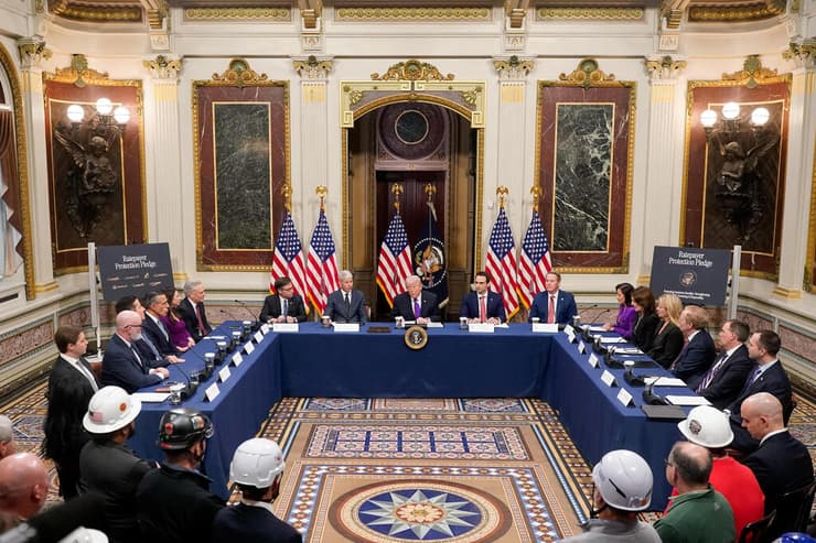 דונלד טראמפ נואם הבית הלבן וושינגטון