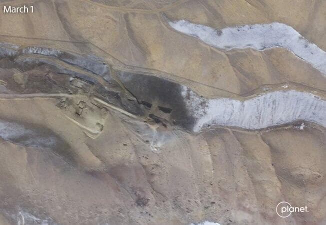 איראן בסיס טילים תת קרקעי ב ת בריז אחרי הפצצה