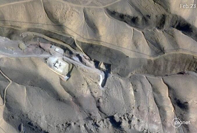 איראן בסיס טילים תת קרקעי ב ת בריז לפני הפצצה