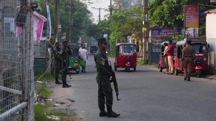 האבטחה סביב בית החולים בסרי לנקה