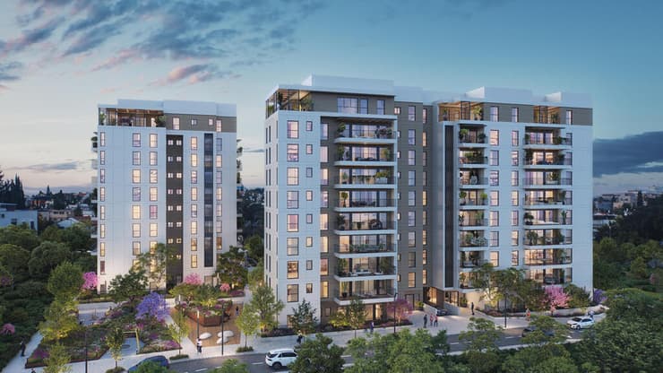 הדמיית פרויקט התחדשות עירונית ברמת השרון