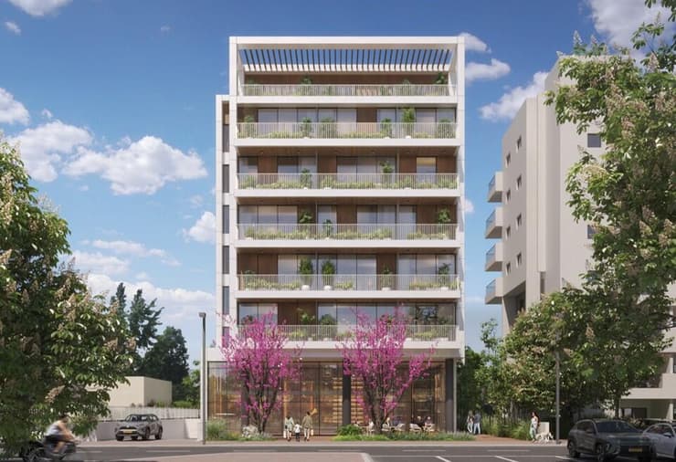 הדמיית מיזם לשכירות בתל מונד