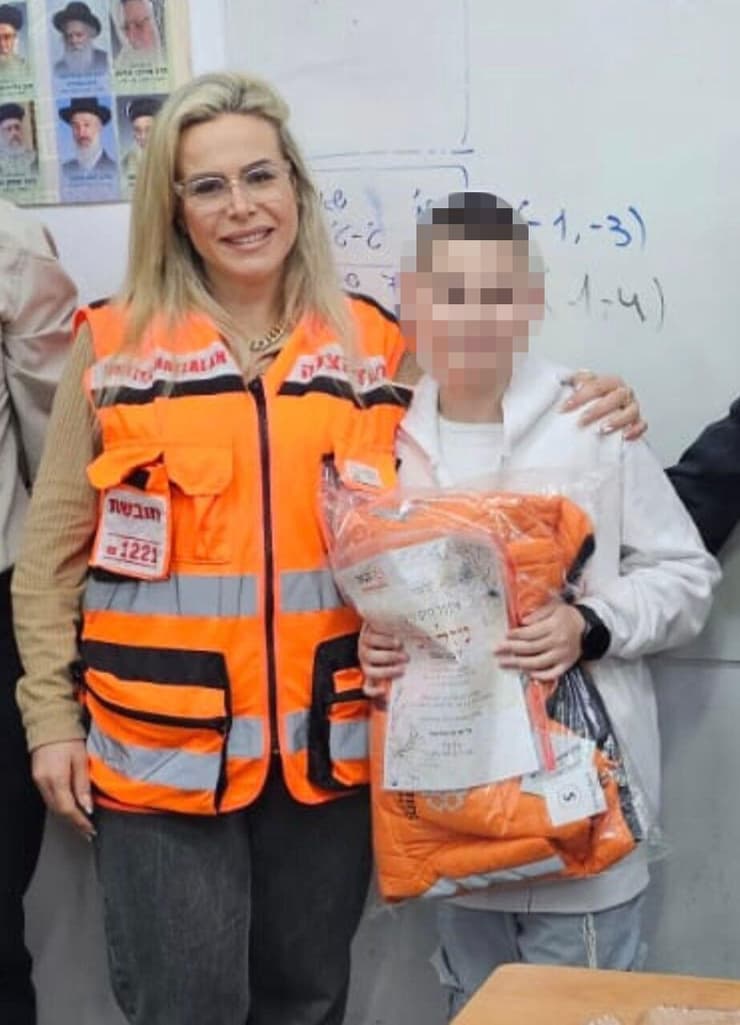 רונית אלימלך ז"ל עם בנה האוטיסט