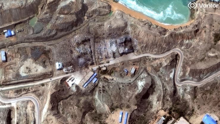 הרס בבסיס בצי של איראן