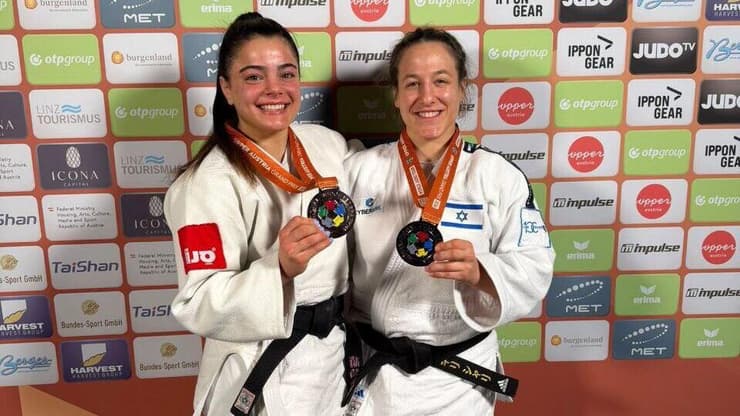 שריר ופרימו עם מדליות הארד