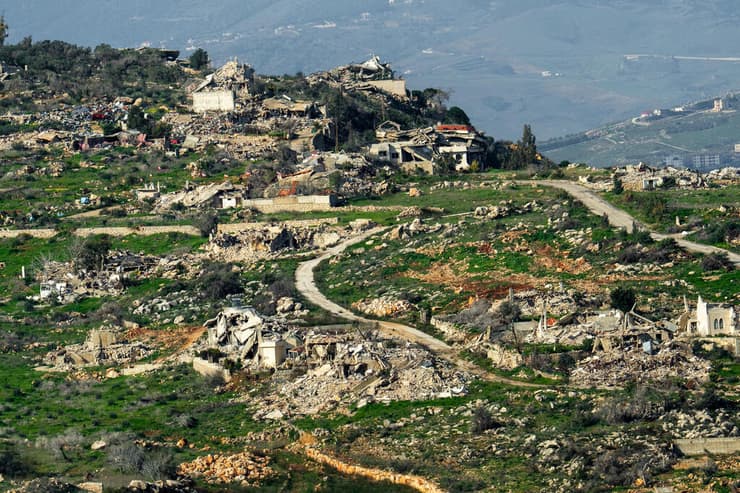 הרס בצידו הלבנוני של הגבול