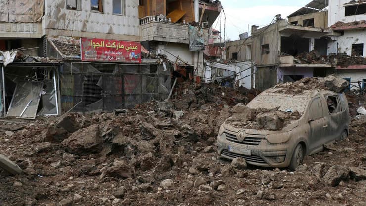 האזור שבו צה"ל חיפש את רון ארד בנבי שיט בלבנון (צילום: Nidal SOLH / AFP) נבי שיט