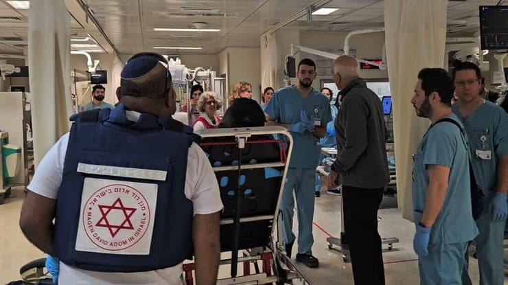 פצוע הגיע לבית החולים בילינסון