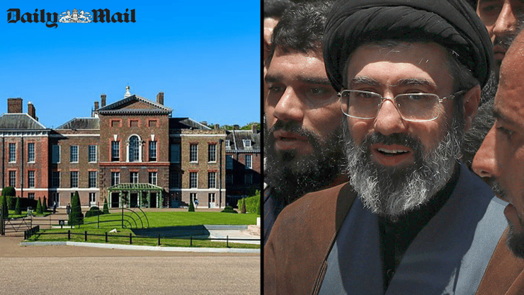 ארמון משפחת המלוכה הסמוך לבניין ובו הדירות של חמינאי