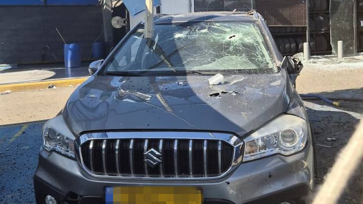 אחת הזירות שנפגעו בתל אביב