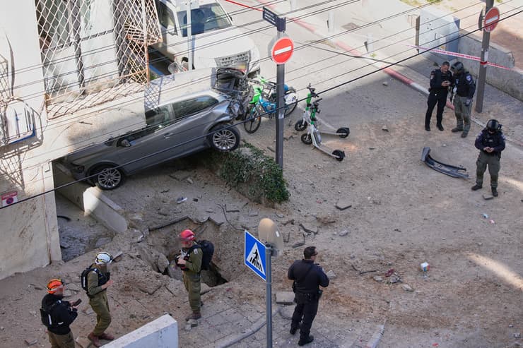 זירת הנפילה בתל אביב