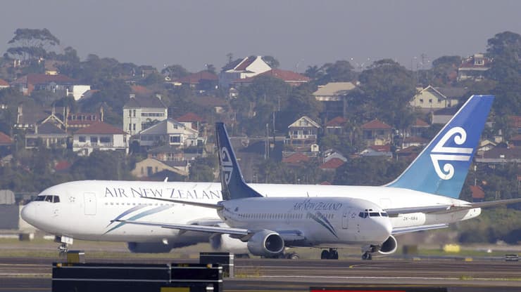 מטוסים של אייר ניו זילנד בשדה התעופה בסידני