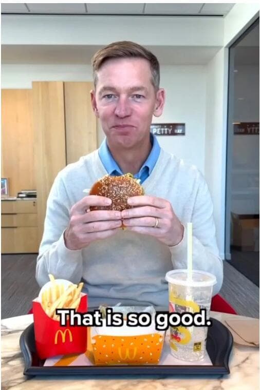 סרטון טעימה של ביג מק של מקדונלדס