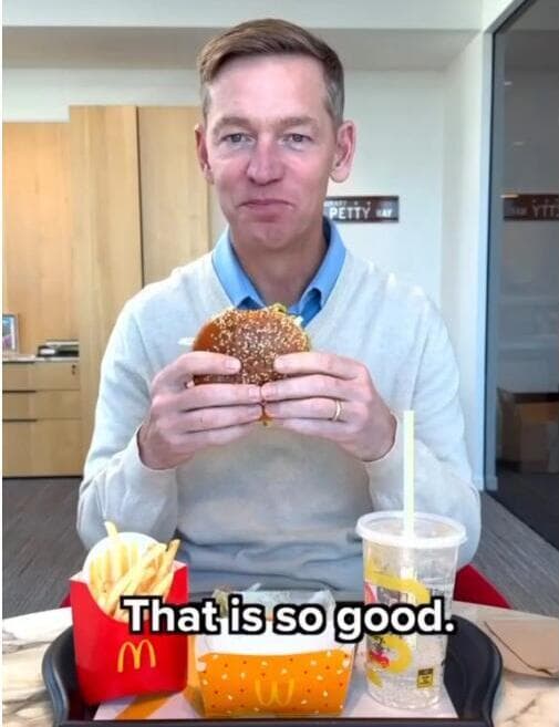 סרטון טעימה של ביג מק של מקדונלדס