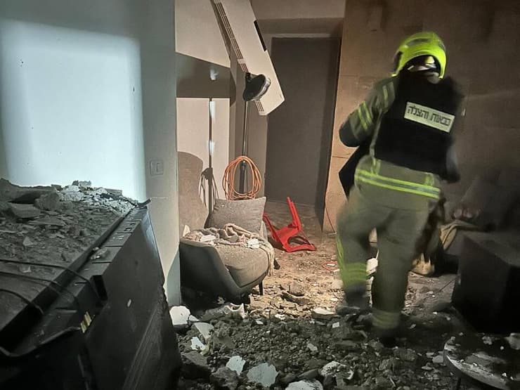 פגיעה ישירה בבענה ממטח ששוגר מאיראן ולבנון