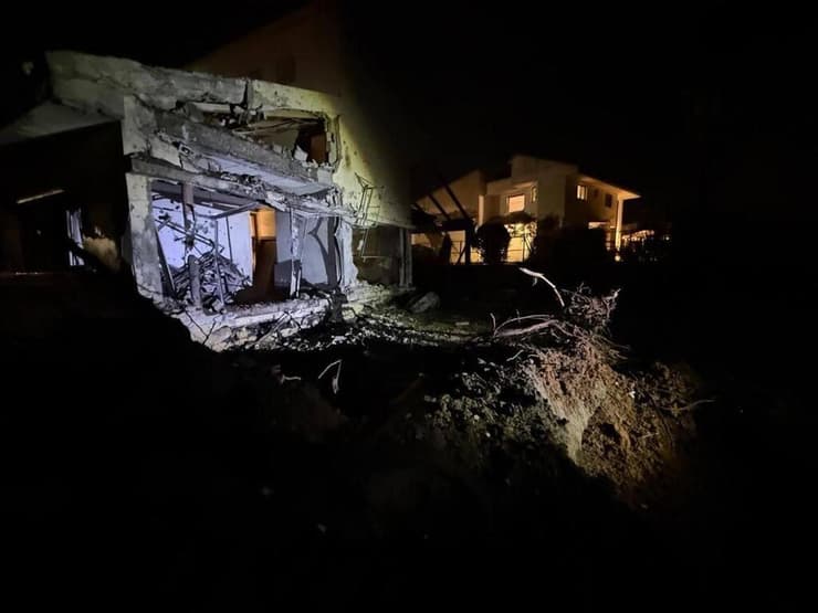 הבית שנפגע בעמק חפר