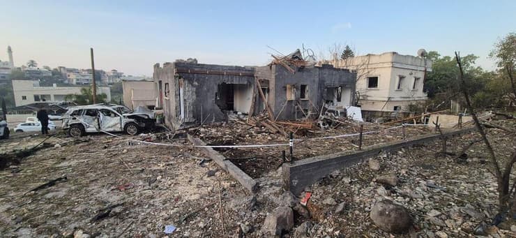 הבית בזרזיר שנפג מהטיל ששוגר מאיראן