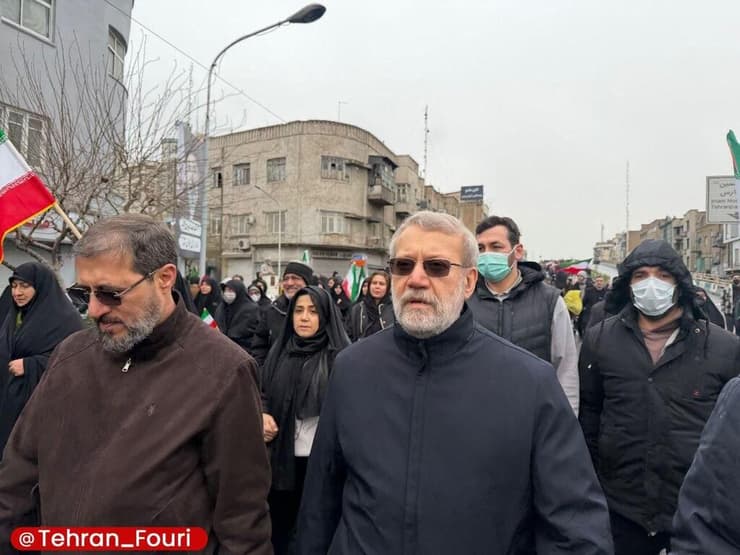 עלי לריג'אני מגיע לאירוע לכבוד יום ירושלים