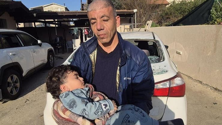 חמזה גריפאת שביתו נפגע מטיל איראני