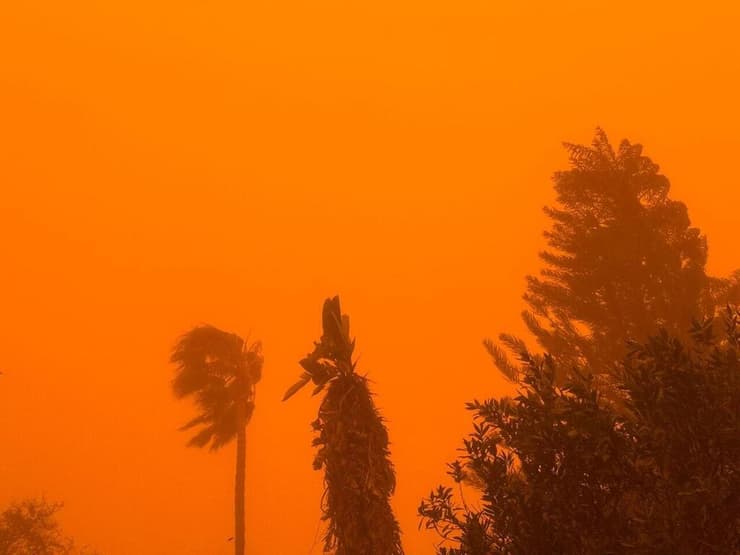 אובך בעוטף עזה