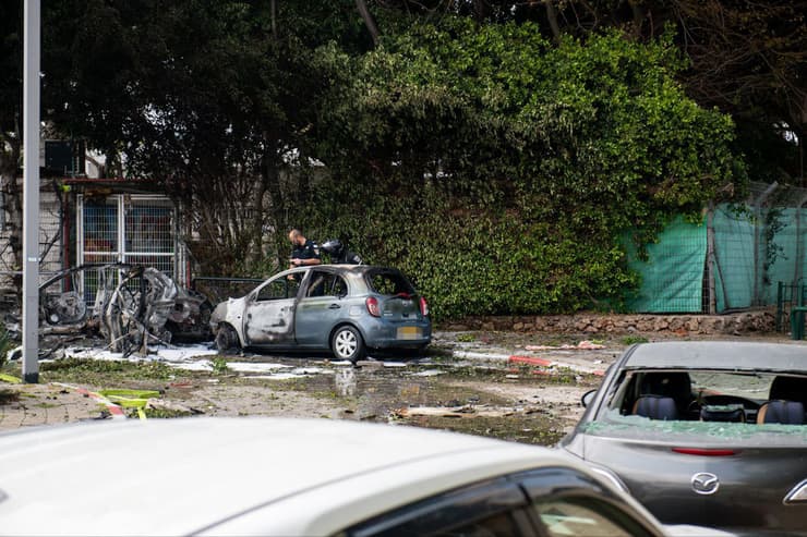 נפילת רסיס בתל אביב