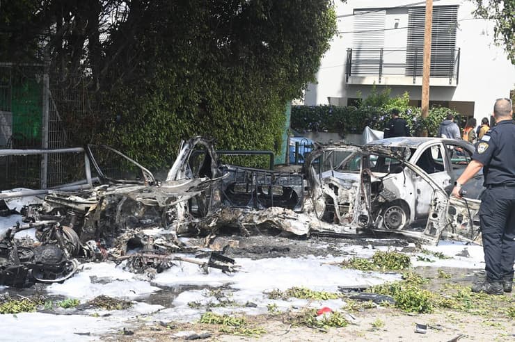 נפילת רסיס בתל אביב