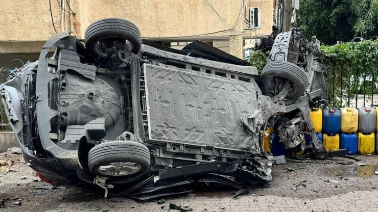 צילום: כבאות והצלה לישראל אחת מזירות הנפילה בראשון