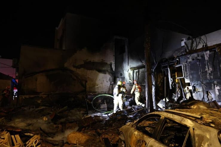 צילום: אלעד גרשגורן זירת הפגיעה בנהריה