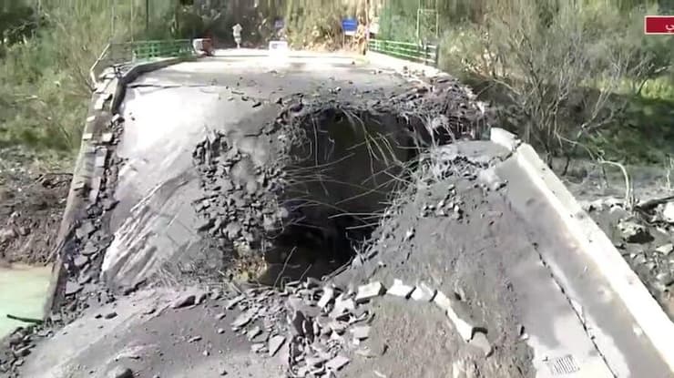  ההרס של גשר א-זראריה