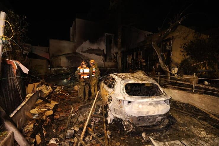 זירת הפגיעה בנהריה