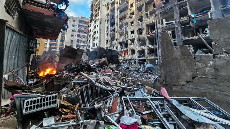 נזקי התקיפות בביירות