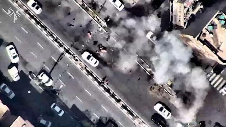 חיל האוויר  תוקף חיילים של יחידת הבסיג'