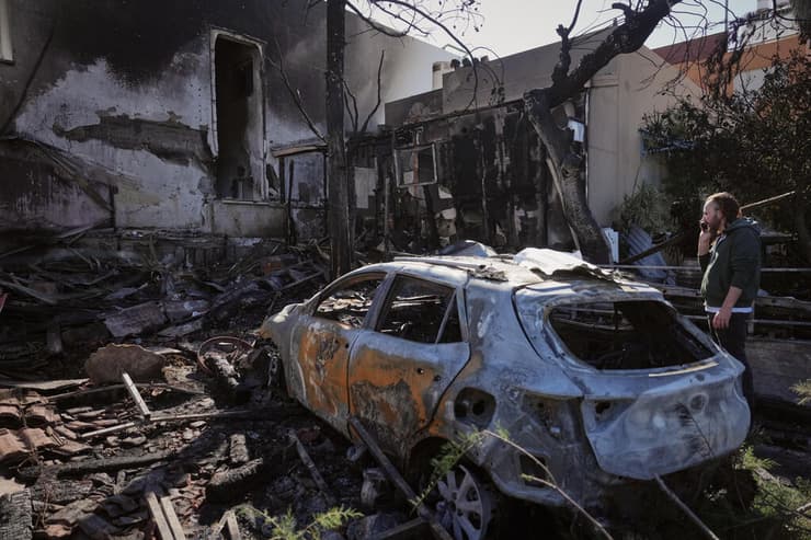 בית שנפגע אתמול 16.3.26 מרקטה