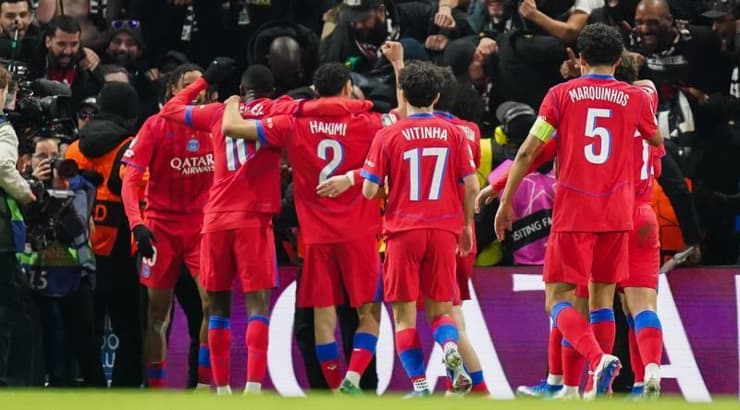 שחקני פאריס סן ז'רמן באקסטזה