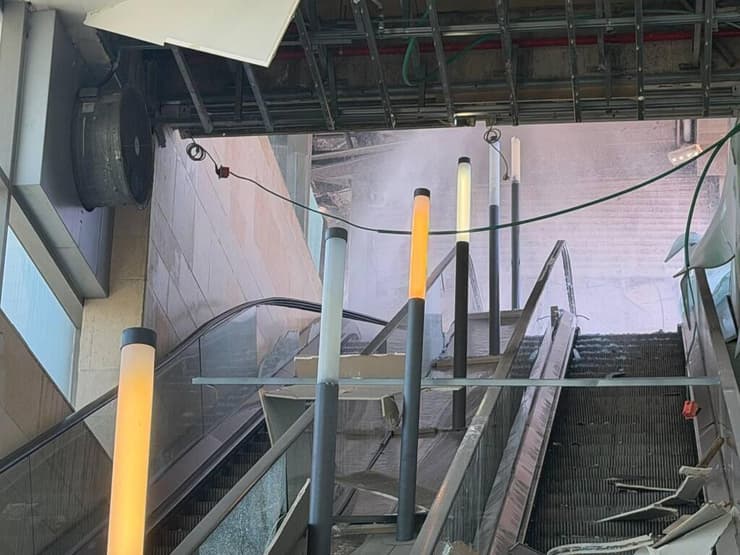 פגיעה ישירה בתחנת רכבת בחולון