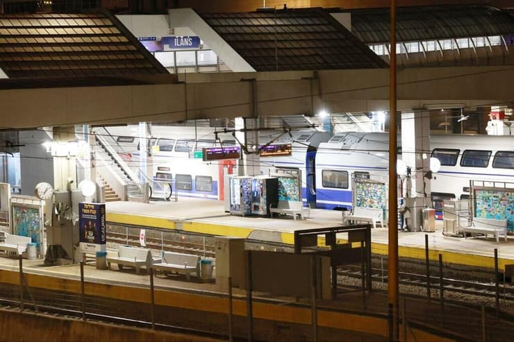 זירת הנפילה ברכבת סבידור מרכז