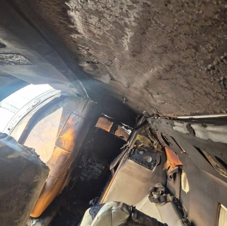 נזק למטוס פרטי שחנה בנתב"ג (צילום: שימוש לפי סעיף 27א בחוק זכויות יוצרים) המטוסים הפרטיים שנפגעו