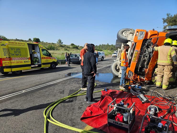 תאונת דרכים בכביש 3 מחלף לטרון