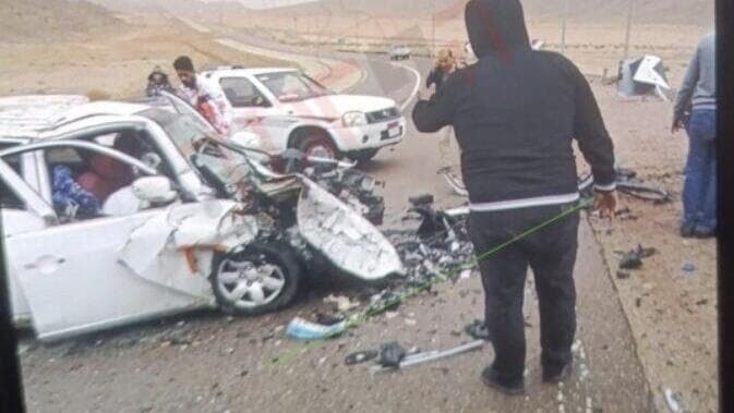 זירת התאונה בסיני