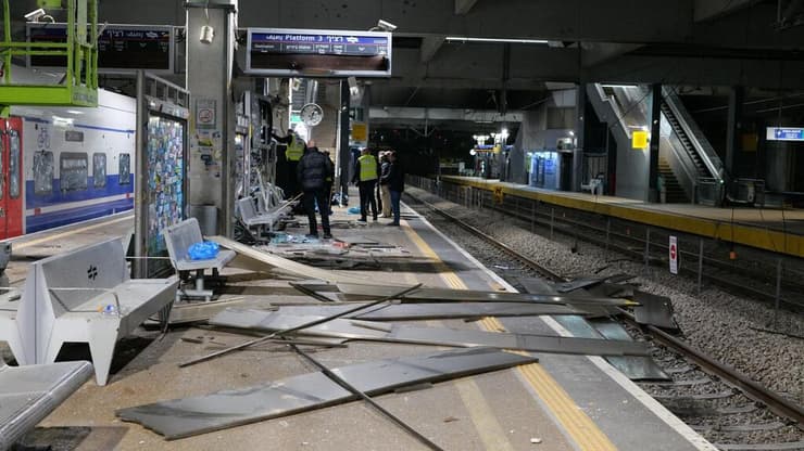 ההרס ועבודות השיקום בתחנת הרכבת סבידור מרכז