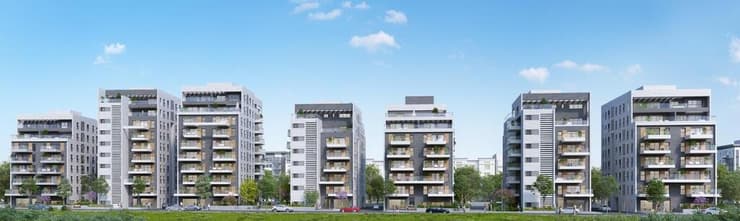 הדמיית מיזם התחדשות עירונית בשכונת עמישב בפתח תקווה