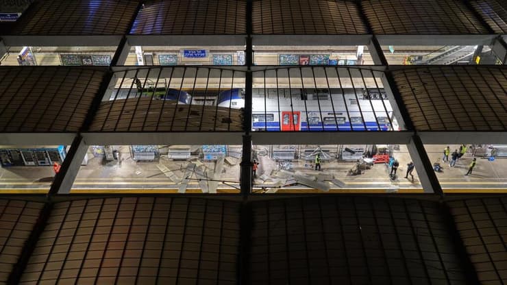 ההרס ועבודות השיקום בתחנת הרכבת סבידור מרכז