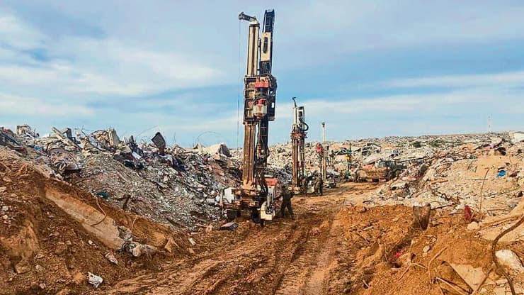 קידוחים של צה"ל ב"קו הצהוב" ברצועת עזה