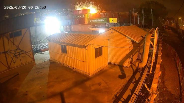 תיעוד הנפילה בחוף שמן (צילום: תבור גליל) תיעוד הנפילה בתבור גליל