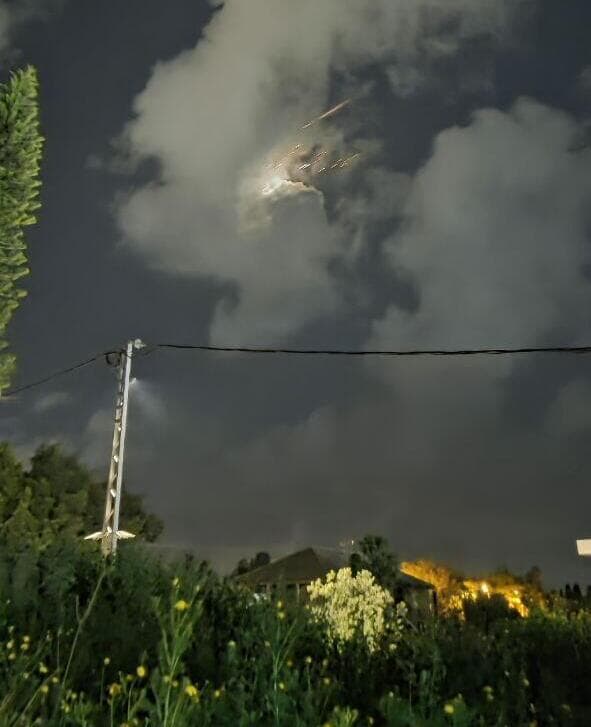 יירוט טיל ששוגר מאיראן בשמי הארץ