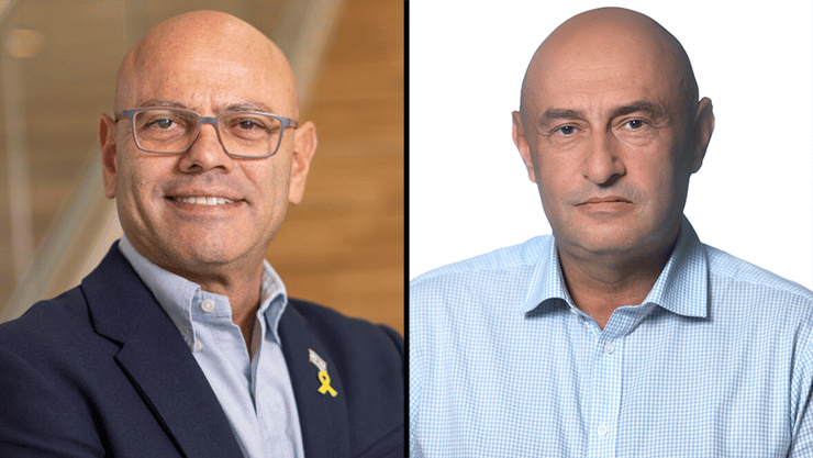 מימין: יורי גמרמן ורפי אלמליח (צילומים: מישל אמזלג, אלי דסה) מימין: יורי גמרמן ורפי אלמליח