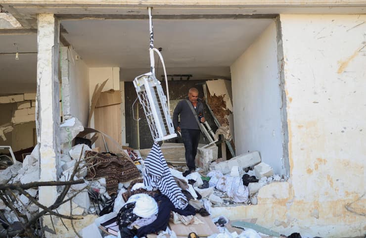 זירת הפגיעה בדימונה