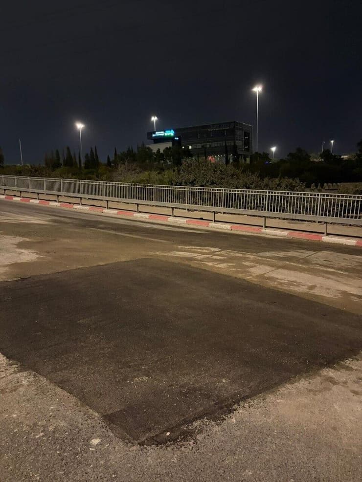 צילום: נתיבי ישראל נזקים בתשתיות התחבורה