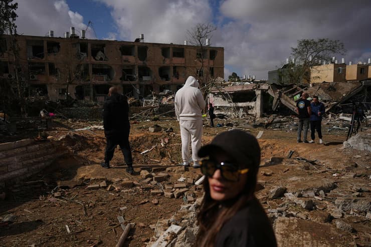 זירת הפגיעה בדימונה